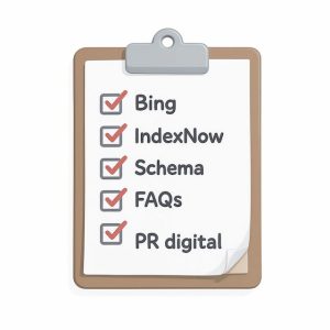Checklist práctico para optimizar la presencia en motores generativos